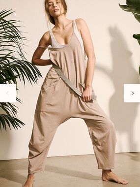 Free People Hot Shot Onesie. Light Mocha Latte. XS